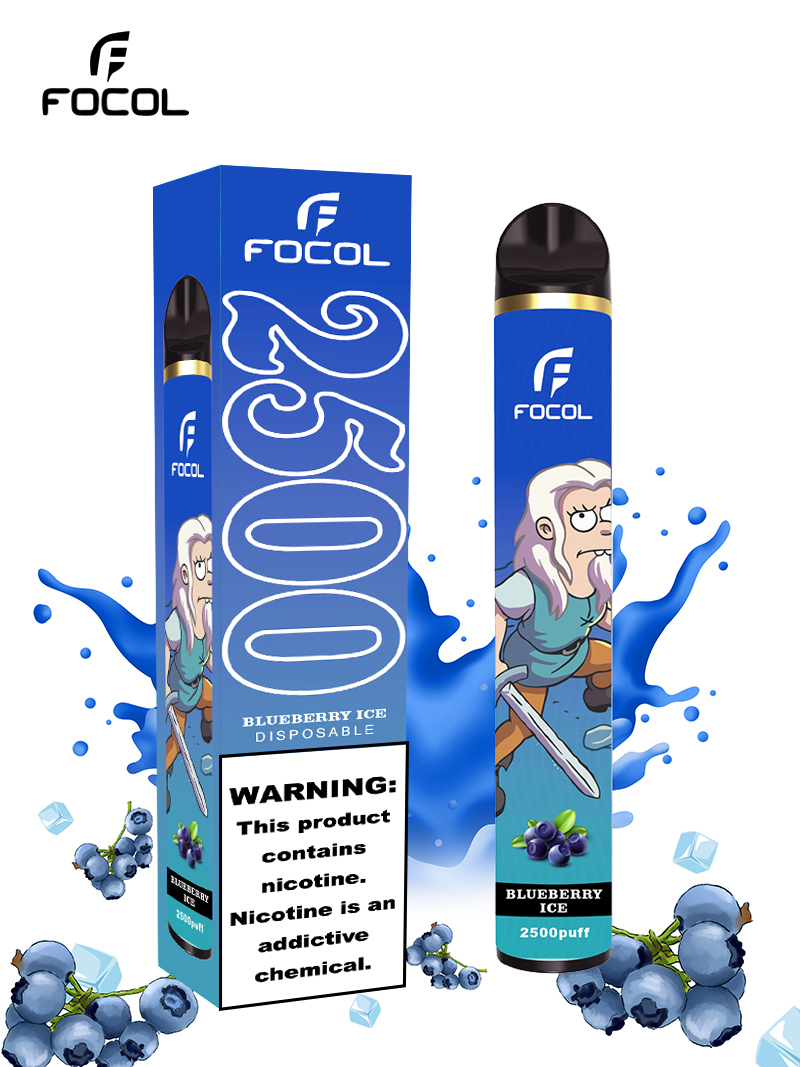 Pre-Filled Ecigarette Disposable 2500 Puffs Ecig Wholesale custom Vape