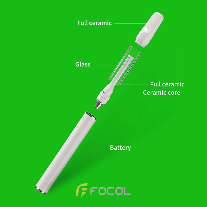 0.5ml 1.0ml Full Ceramic Coil Disposable Vape Pen