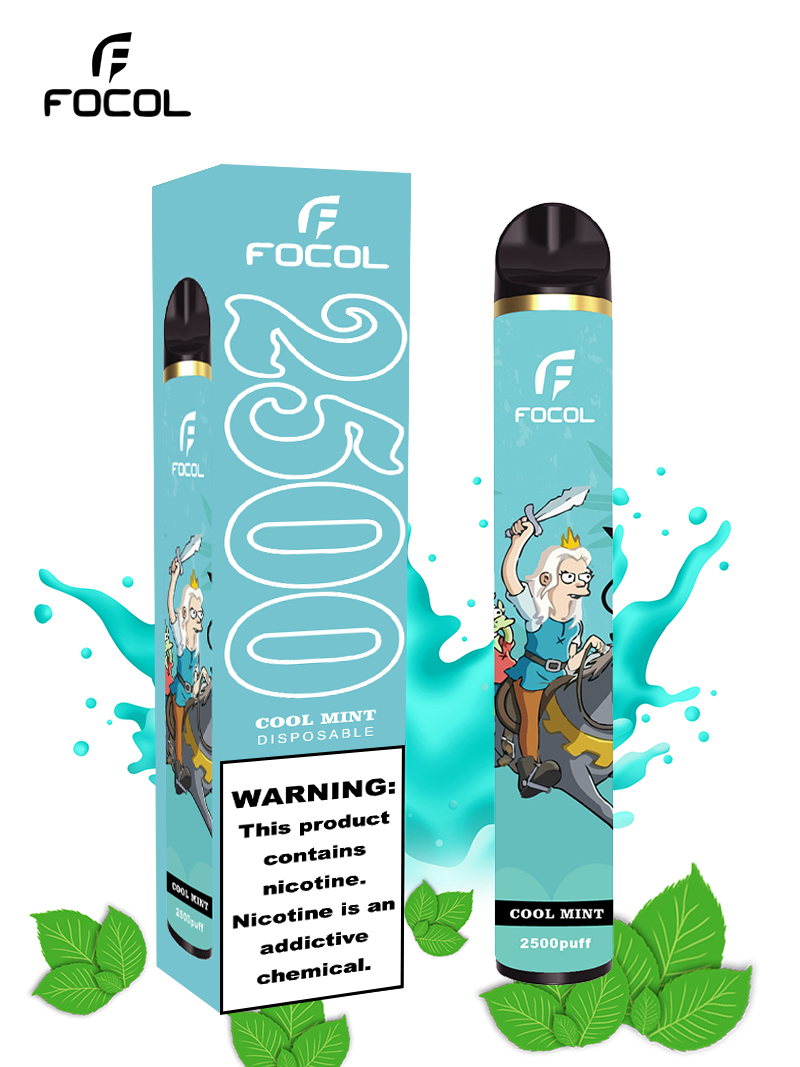 Disposable Vape 2500 Puffs Fruit Punch Nicotine 0%/2%/5%