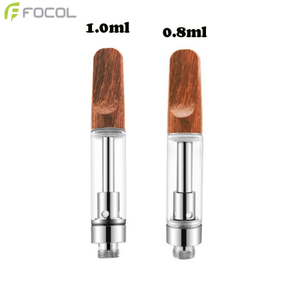 Focol Wooden Tip Cartridges THC-o HHC oil Vape Carts