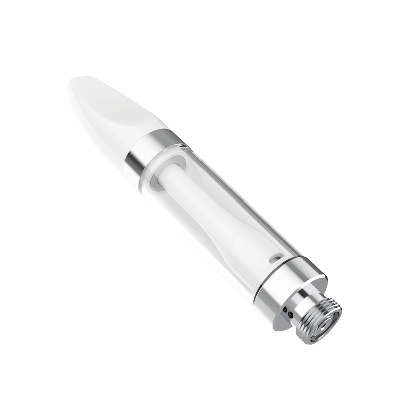 OEM Available 510 Cbd Glass White Mouthpiece Vape Cartridge