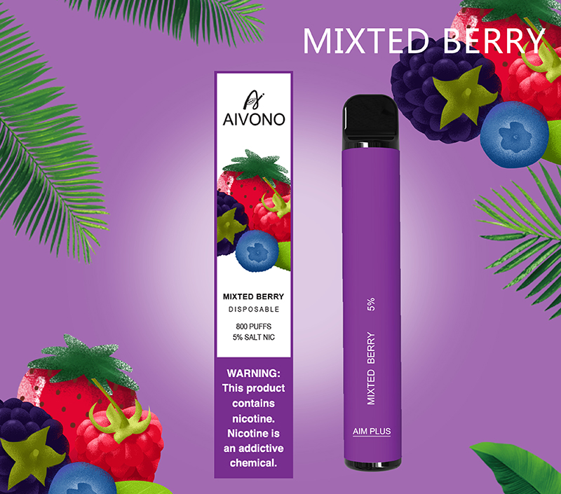 Purple Mixted Berry Disposable Vape Pen 800 Puffs