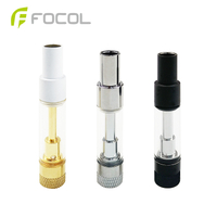 Focol Round Metal Tips THC Vape Cartridges